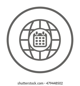 Calendar  icon,vector. Flat design.
