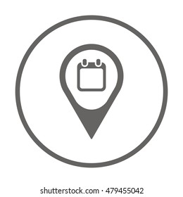 Calendar  icon,vector. Flat design.