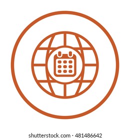 Calendar  icon,vector. Flat design.