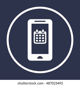 Calendar  icon,vector. Flat design.