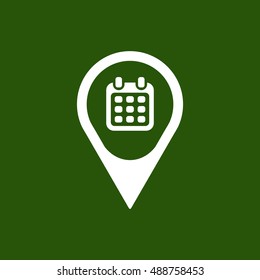 Calendar  icon,vector. Flat design.