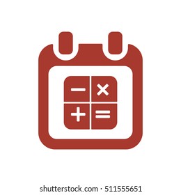 Calendar  icon,vector. Flat design.