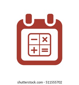 Calendar  icon,vector. Flat design.