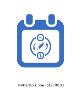 Calendar  icon,vector. Flat design.