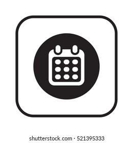 Calendar  icon,vector. Flat design.