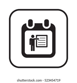 Calendar  icon,vector. Flat design.