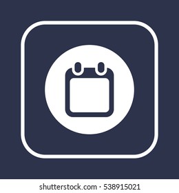 Calendar  icon,vector. Flat design.