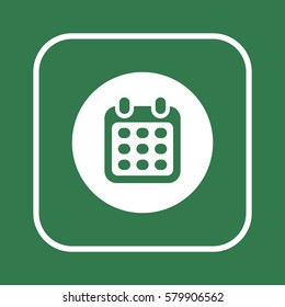 Calendar  icon,vector. Flat design.
