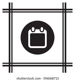 Calendar  icon,vector. Flat design.