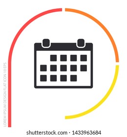 calendar iconVector icon . Lorem Ipsum Illustration design