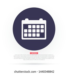 calendar iconVector icon . Lorem Ipsum Illustration design