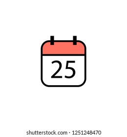Calendar icon.vector illustration