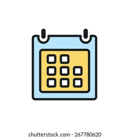 Calendar icon.Vector illustration.