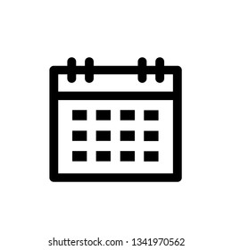 Calendar icon,vector illustration. Flat design style. vector calendar icon illustration isolated on White background, calendar icon Eps10. calendar icons graphic design vector symbols.
