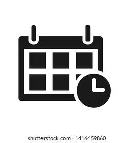 calendar icon.Vector illustration. Flat design for business financial marketing banking advertising web concept cartoon illustration. 