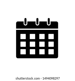 Calendar icon,vector illustration. Flat design style. vector calendar icon illustration isolated on White background, calendar icon Eps10. calendar icons graphic design vector symbols.