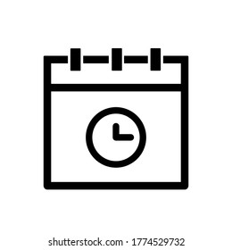 icono de calendario vectorial. Eps. 10.