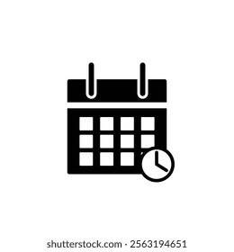 Calendar icon,vector illustration. Flat design style. vector calendar icon illustration isolated on White background, calendar icon Eps10. calendar icons graphic design vector symbols.
