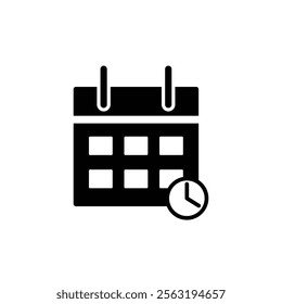 Calendar icon,vector illustration. Flat design style. vector calendar icon illustration isolated on White background, calendar icon Eps10. calendar icons graphic design vector symbols.