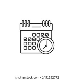 calendar icon-vector. perfect calendar  symbol. web design and mobile design. white background.
