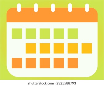 
calendar illustration for graphic design new creative concept