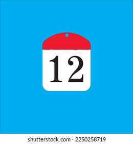 ilustración de calendario con días numerados
