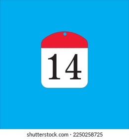 ilustración de calendario con días numerados