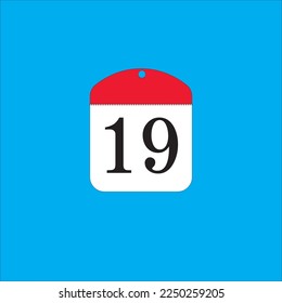 calendar illustration with numbered days