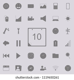Calendar image icon. Detailed set of minimalistic icons. Premium quality graphic design sign. One of the collection icons for websites, web design, mobile app on colored background