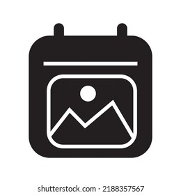 calendar image icon or logo isolated sign symbol vector illustration - high quality black style vector icons
