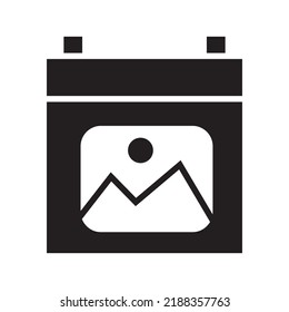 calendar image icon or logo isolated sign symbol vector illustration - high quality black style vector icons
