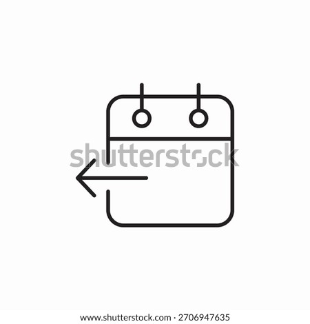 calendar import data icon sign vector