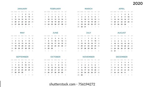 Calendar Infographic Table Chart Presentation Chart Stock Vector ...