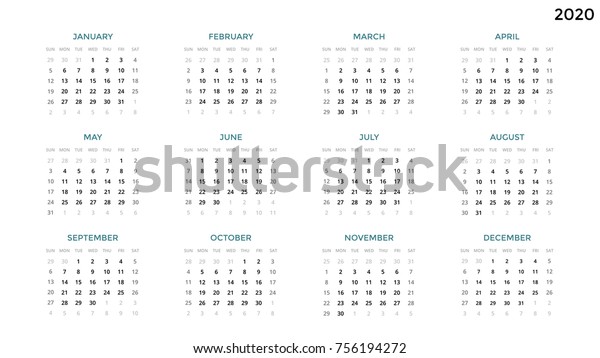 Calendar Infographic Table Chart Presentation Chart Stock Vector ...