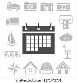 Calendar Isolated Flat Web Mobile Icon