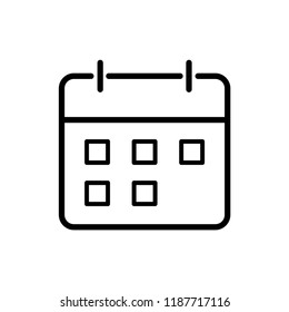 Calendar Isolated Flat Web Mobile Icon