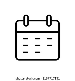 Calendar Isolated Flat Web Mobile Icon