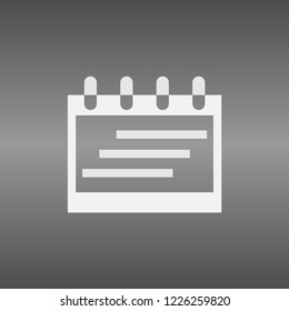 Calendar Isolated Flat Web Mobile Icon