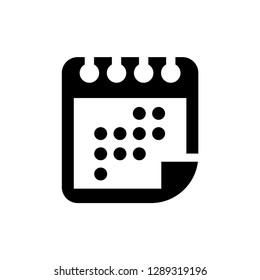 Calendar Isolated Flat Web Mobile Icon