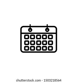 Calendar Isolated Flat Web Mobile Icon