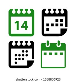 Calendar Isolated Flat Web Mobile Icon