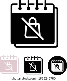 Icono de móvil web plano aislado de calendario