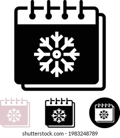 Icono de móvil web plano aislado de calendario