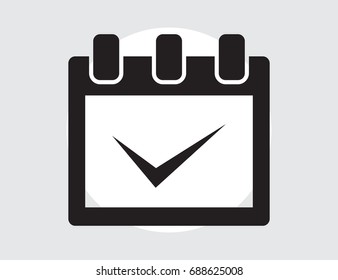 Calendar Isolated Flat Web Mobile Icon