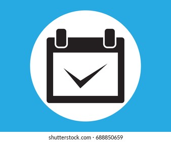 Calendar Isolated Flat Web Mobile Icon