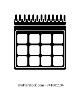 Calendar Isolated Flat Web Mobile Icon.Vector.Sign.Symbol.Button.Element.Silhouette.Illustration isolated for graphic and web design.