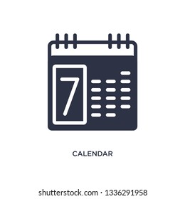 calendar isolated icon. Simple element illustration from strategy concept. calendar editable logo symbol design on white background. Can be use for web and mobile.