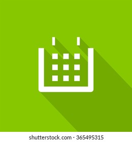 Calendar isolated minimal single flat linear icon. Line vector icon for websites and mobile minimalistic flat design. Modern trend concept design style illustration symbol