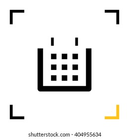 Calendar isolated minimal single flat linear icon. Line vector icon for websites and mobile minimalistic flat design. Modern trend concept design style illustration symbol