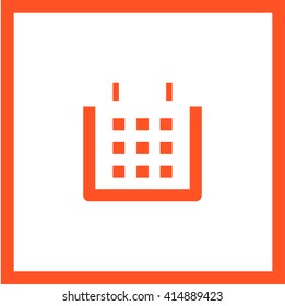 Calendar isolated minimal single flat linear icon. Line vector icon for websites and mobile minimalistic flat design. Modern trend concept design style illustration symbol